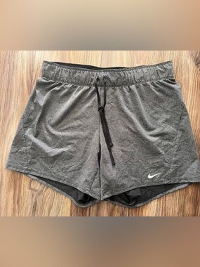 Nike Black & Gray Dri-FIT Training Shorts with Branded Waistband